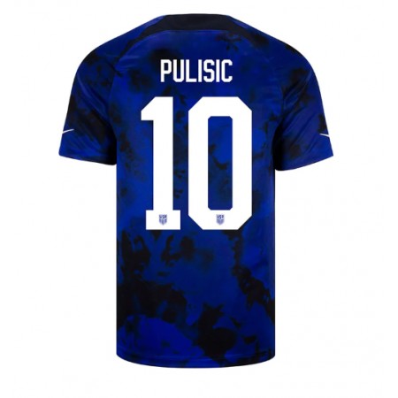 USA Christian Pulisic 10 Matchtröjor Borta Fotbollströja VM 2022